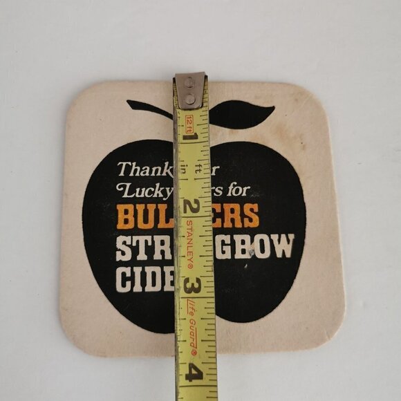 Vintage Bulmer Cider Scorpio Coaster  3.75" Beer Mat 2-Sided Zodiac Scorpion - Picture 5 of 5